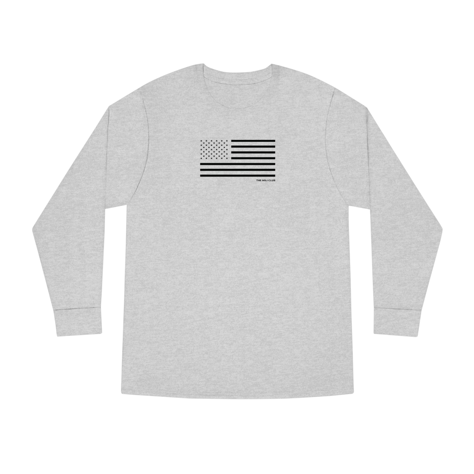 USA Flag - Long Sleeve Cotton Tee