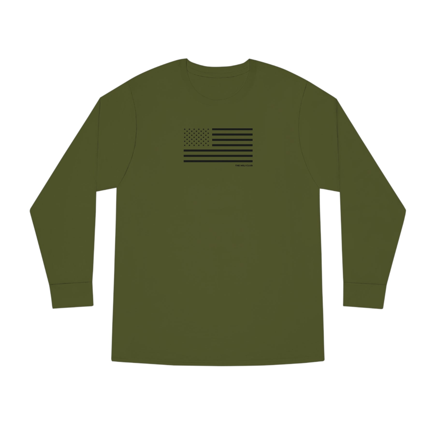 USA Flag - Long Sleeve Cotton Tee
