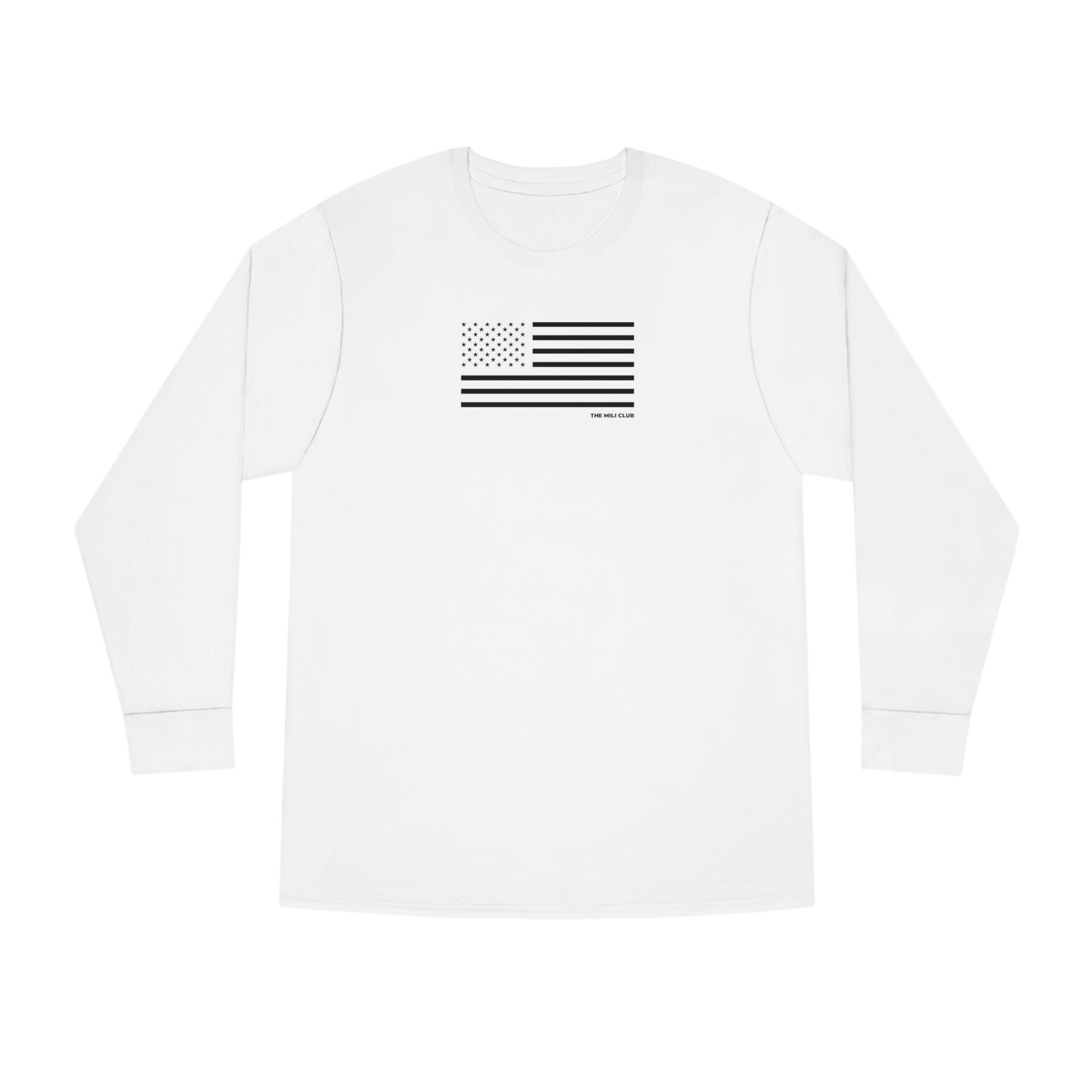 USA Flag - Long Sleeve Cotton Tee